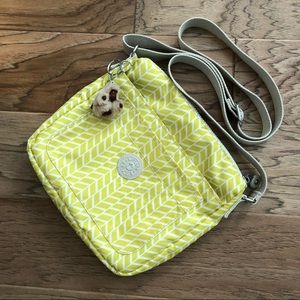 Kipling Sebastian Yellow Geo Print Crossbody Bag
